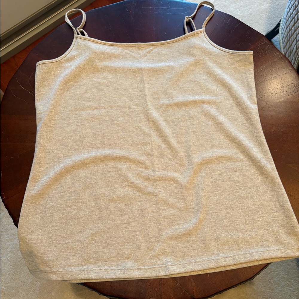 Ann Taylor Light Beige Spaghetti Strap Camisole